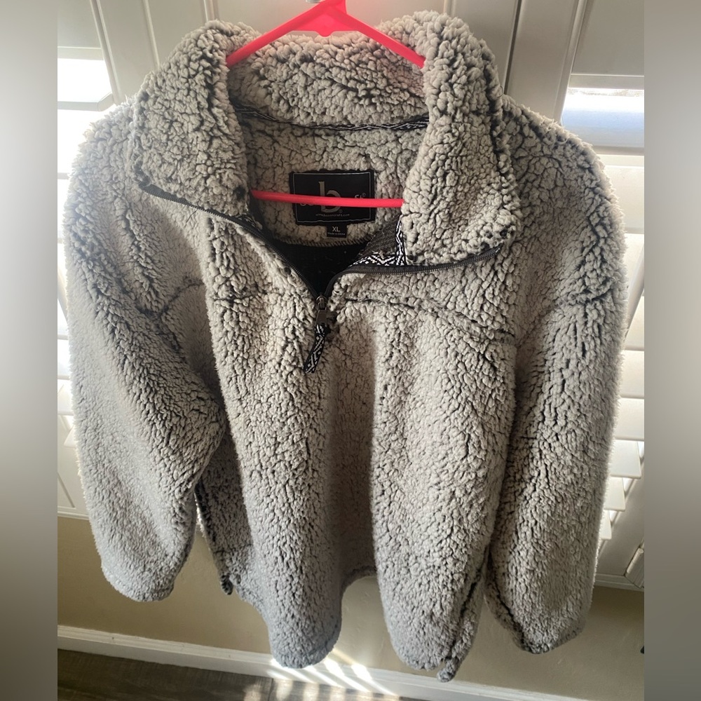 Gently used  quarter zip Sherpa pullover.